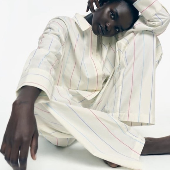 Zara Pants & Jumpsuits Zara Pajamas Colorful Stripes Trousers